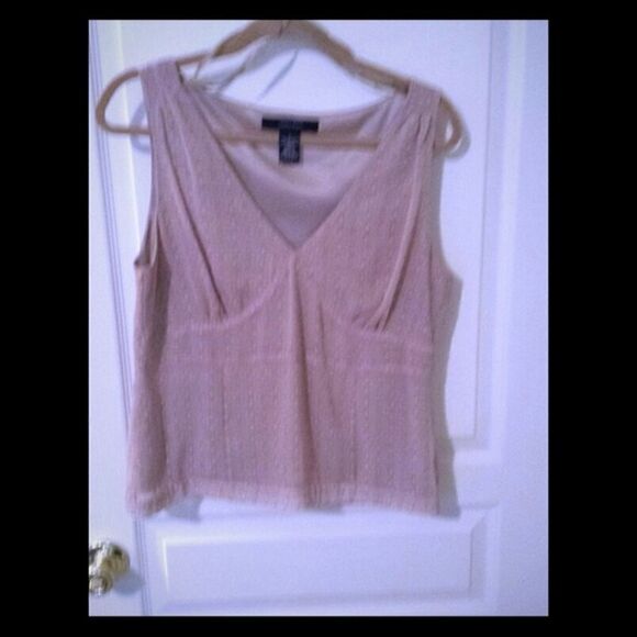 Rose and Tan blouse - Picture 1 of 3